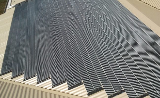 Strip Solar Heating Installation