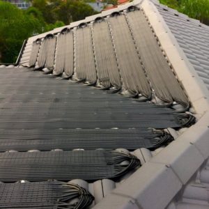 Strip Solar Heating Installation
